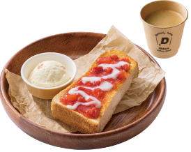 いちごミルク トーストセット
