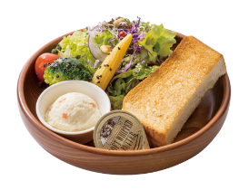 サラダ＆チーズトースト（バター）