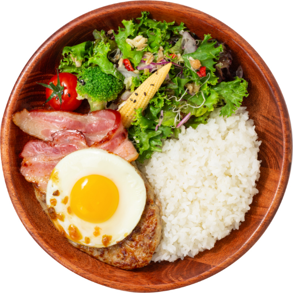 肉たらしい、きみ。 ベーコンエッグ